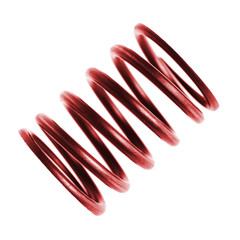 Metal spring isolated on white