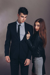 Portrait of a hugging couple