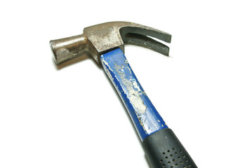 hammer on white ground