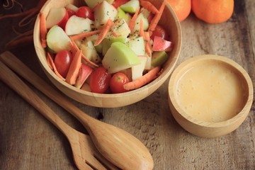 salad fresh apple fruit