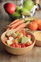 salad fresh apple fruit