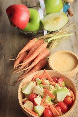 salad fresh apple fruit