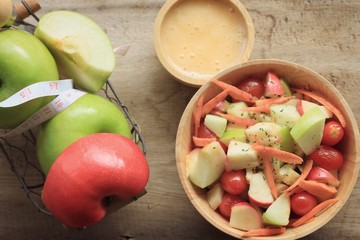 salad fresh apple fruit