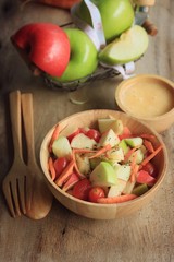 salad fresh apple fruit