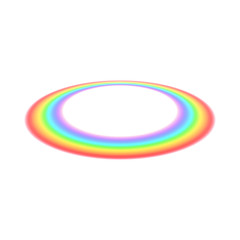 Obraz premium Rainbow icon, realistic style 