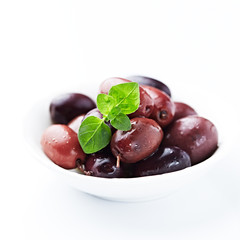Kalamata olives with herbs