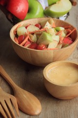salad fresh apple fruit