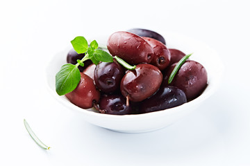 Kalamata olives with herbs