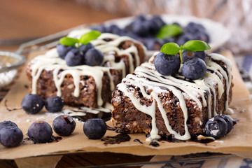 Homemade chocolate brownies