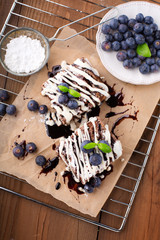 Homemade chocolate brownies