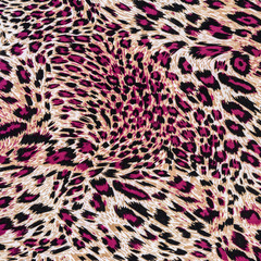 texture of print fabric striped leopard
