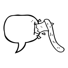 Naklejka premium speech bubble cartoon axe
