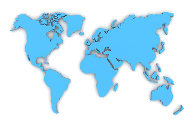 Fototapeta na wymiar World Map. Image with clipping path