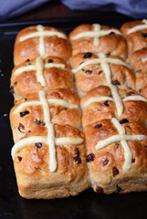 Homemade Easter Hot Cross Buns 