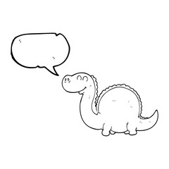 speech bubble cartoon dinosaur
