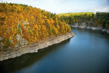Autumn river valey