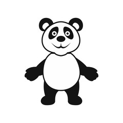 Obraz na płótnie Canvas Panda bear icon, simple style 