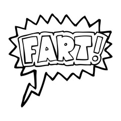 speech bubble cartoon fart symbol