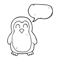 speech bubble cartoon christmas robin