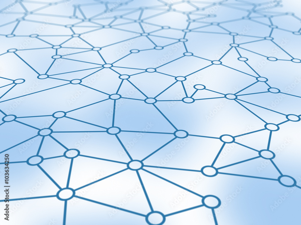 Poster network concept. image with clipping path.