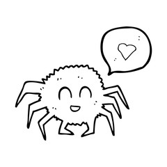 speech bubble cartoon spider