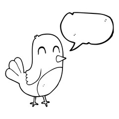 speech bubble cartoon robin