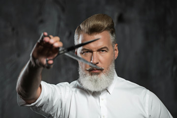 Concept for stylish adult man with beard