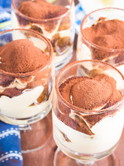 Italian tiramisu dessert