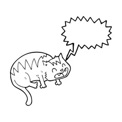 speech bubble cartoon cat