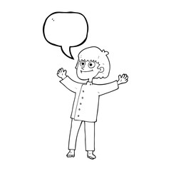 speech bubble cartoon chef