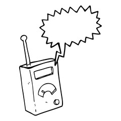 speech bubble cartoon scientific device