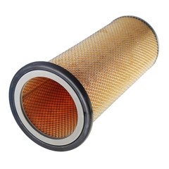 Round filter isolated on white