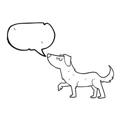 speech bubble cartoon dog