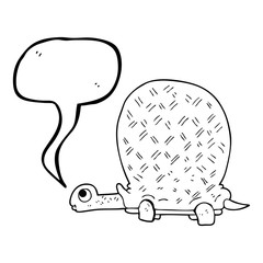 speech bubble cartoon tortoise