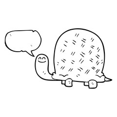 speech bubble cartoon tortoise