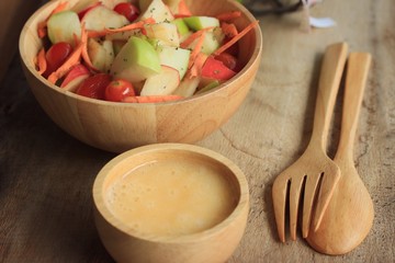 salad fresh apple fruit