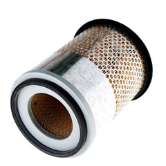 Round filter isolated on white