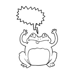 speech bubble cartoon funny frog