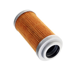 Round filter isolated on white