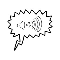 speech bubble cartoon volume symbol
