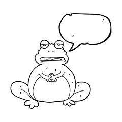speech bubble cartoon frog