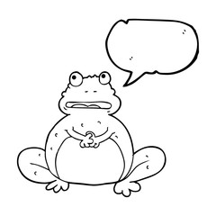 speech bubble cartoon frog