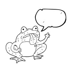 speech bubble cartoon frog