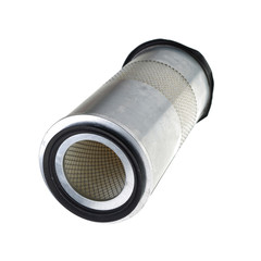 Metal tube isolated on white