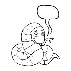 speech bubble cartoon snake