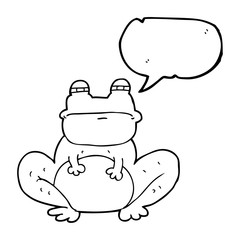 speech bubble cartoon frog