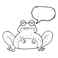 speech bubble cartoon frog