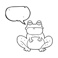 speech bubble cartoon frog
