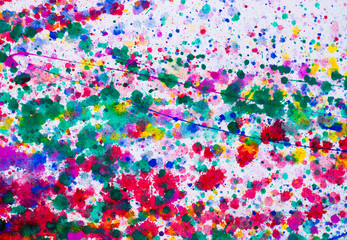 abstract and texture of art painting from watercolor acrylic for