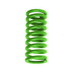 Green spring isolated on white